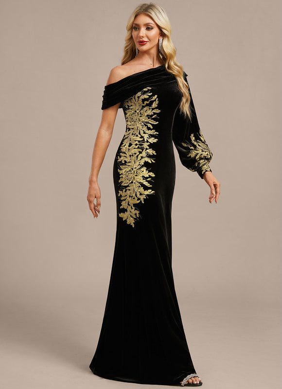 Robe Longue Noire Sexy - gallery 4