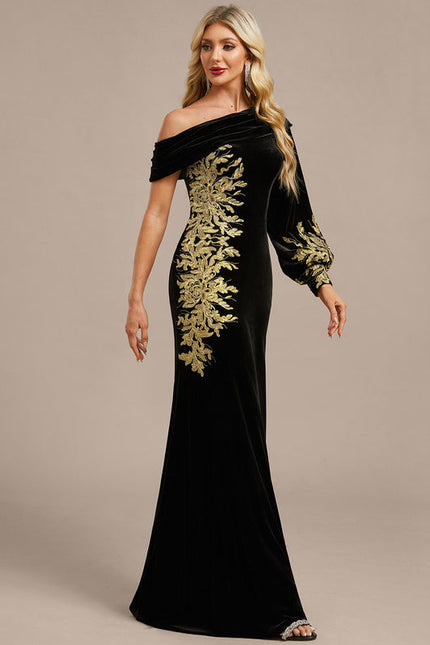 Robe Longue Noire Sexy - gallery 4