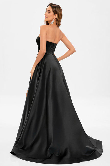 Robe Noire Décolleté Transparent - gallery 5