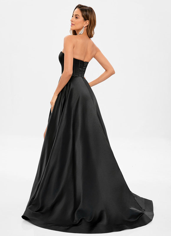 Robe Noire Décolleté Transparent - gallery 5