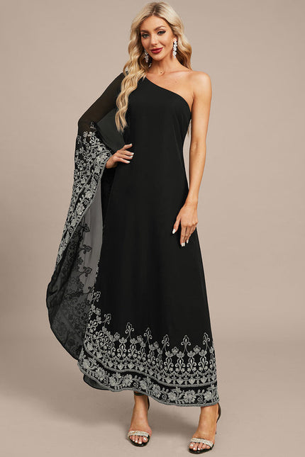 Robe Asymétrique Chic Noire - gallery 3