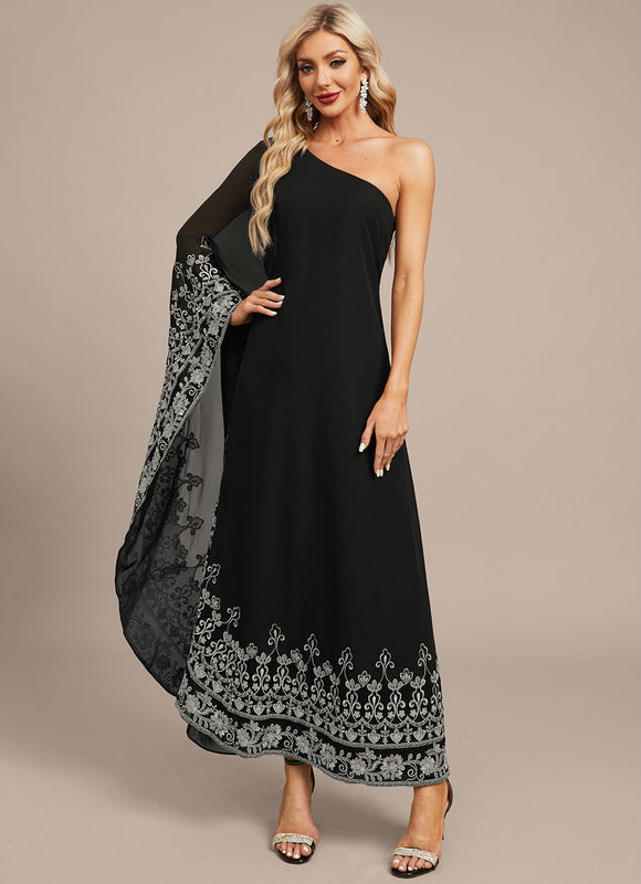 Robe Asymétrique Chic Noire - gallery 3