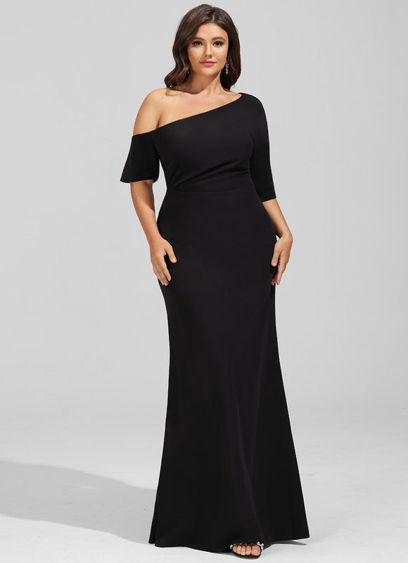 Robe Fourreau Chic Asymétrique Élégante - gallery 6