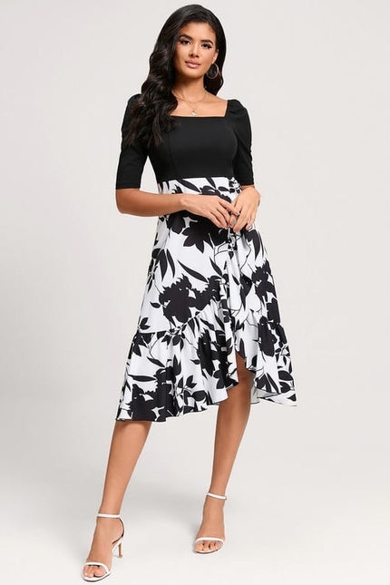 Robe Bicolore Noire Et Blanche