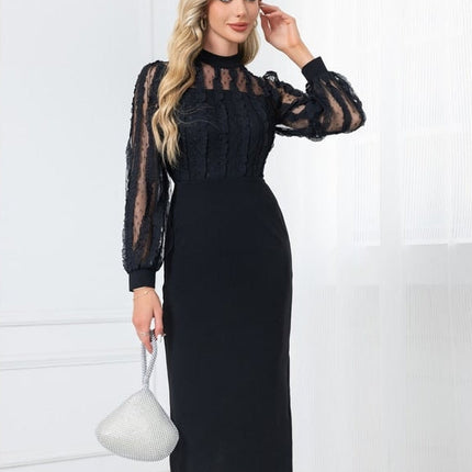 Robe Noire Plumetis