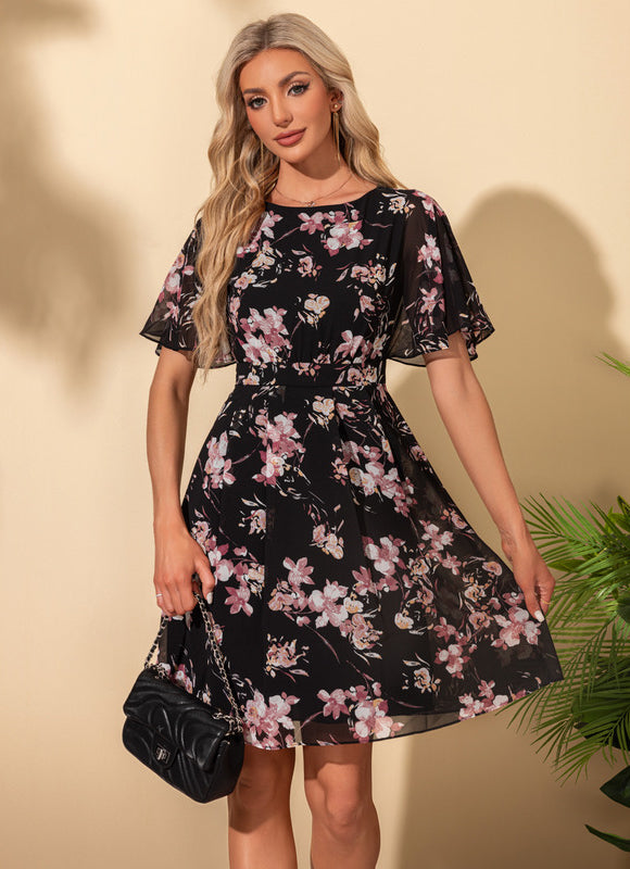 Robe Trapèze Florale Chic - gallery 4