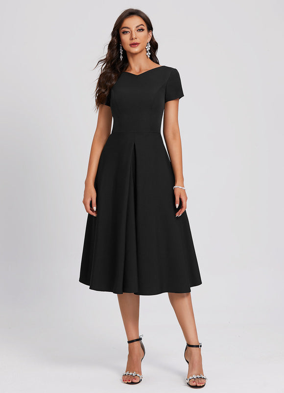Robe Trapèze Chic Col V.