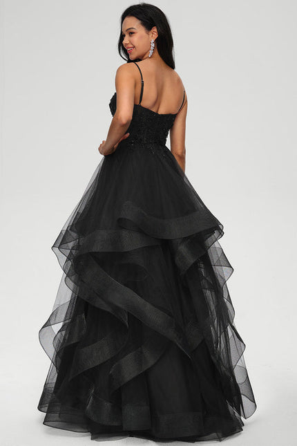 Robe De Bal Tulle À Volants - gallery 3
