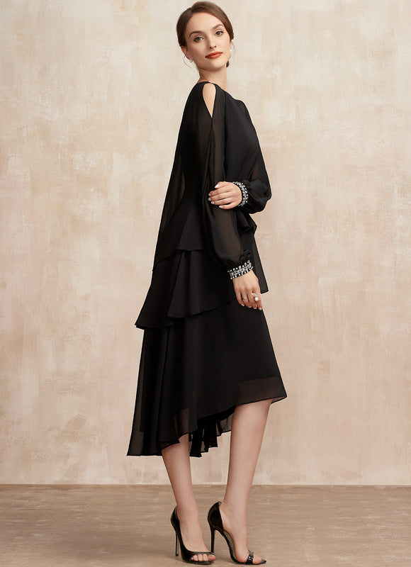 Robe Trapèze Chic À Volants. - gallery 3