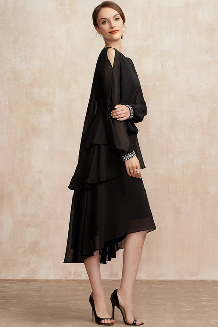 Robe Trapèze Chic À Volants. - gallery 3