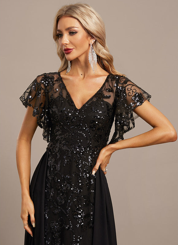 Robe Noire Luxe À Paillettes - gallery 2