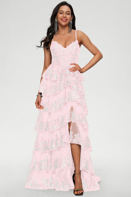Robe De Bal À Volants Scintillants - gallery 7
