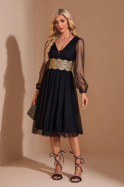 Robe Noire En Voile - gallery 4