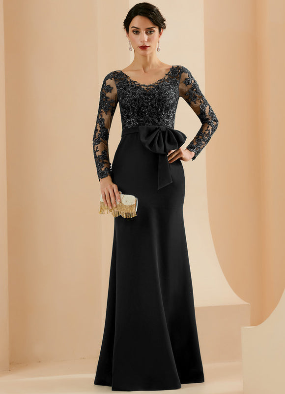 Robe Noire Luxe À Nœud. - gallery 3