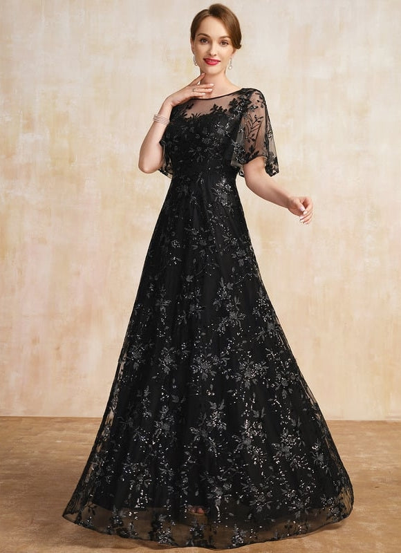 Robe Demoiselle D'Honneur Noire