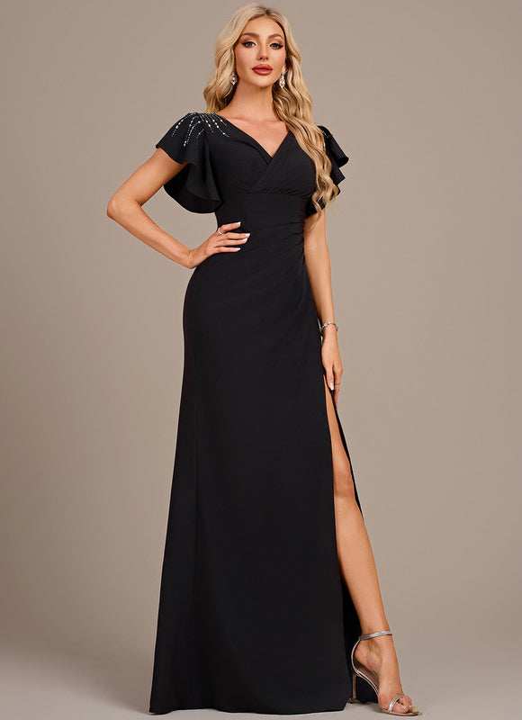 Robe Longue Fourreau Noire - gallery 3