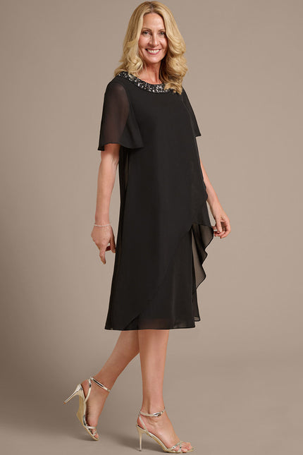 Robe Trapèze Noire Luxe - gallery 5