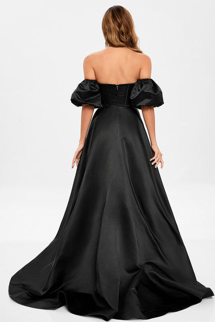 Robe Noire Décolleté Transparent - gallery 6