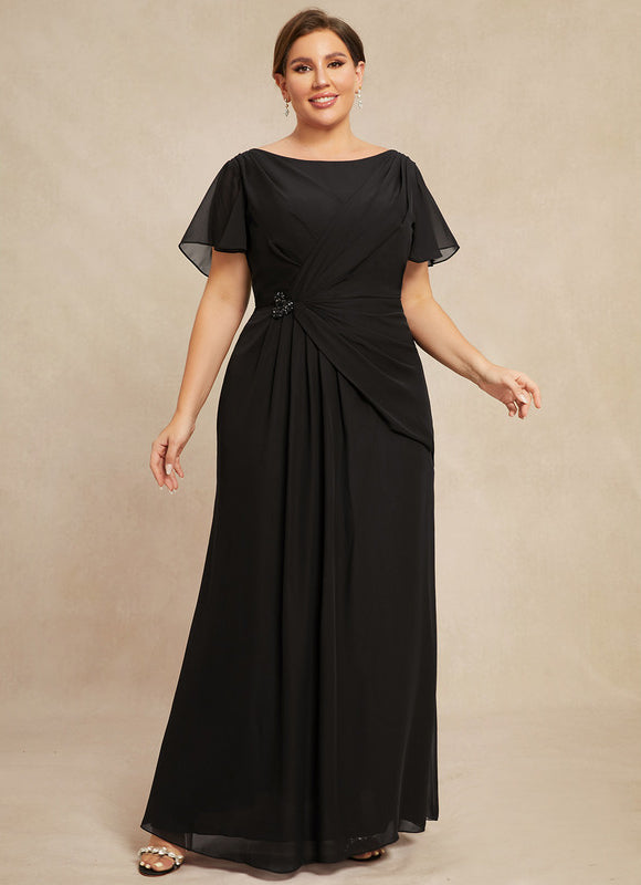Robe Élégante Mousseline Avec Drapés - gallery 9