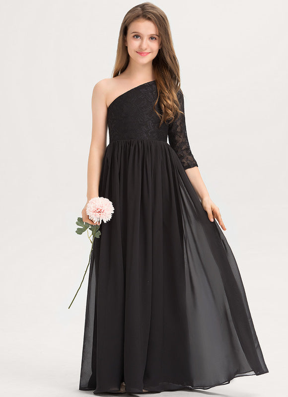 Robe Demoiselle D'Honneur Asymétrique Chic