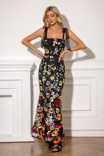 Robe Longue Petite Fleurs Chic - gallery 3