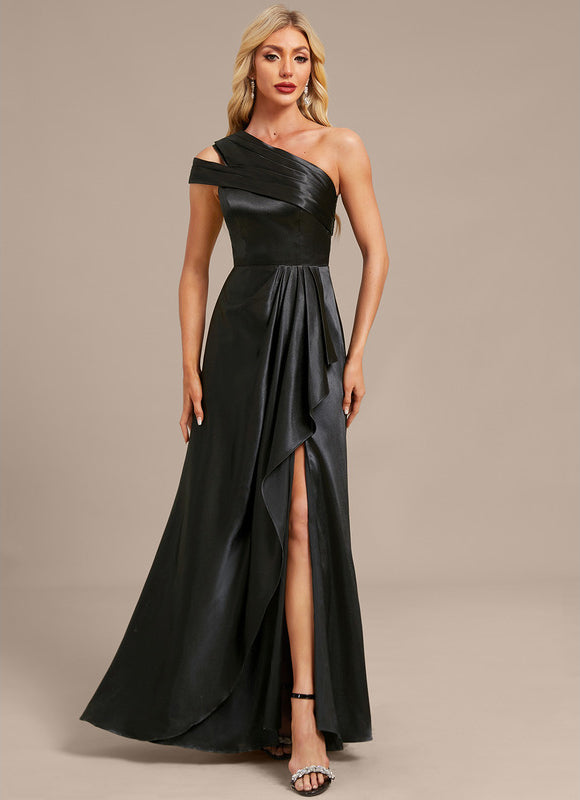Robe Noire Epaule Dénudée - gallery 4