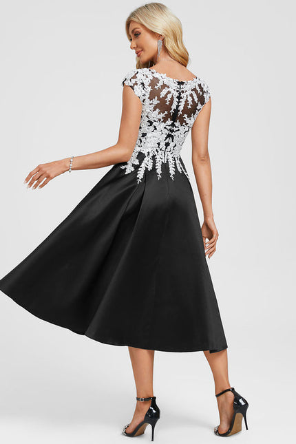 Robe Noire Décolleté Plongeant - gallery 6