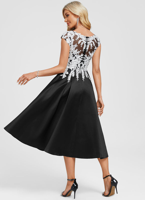 Robe Noire Décolleté Plongeant - gallery 6