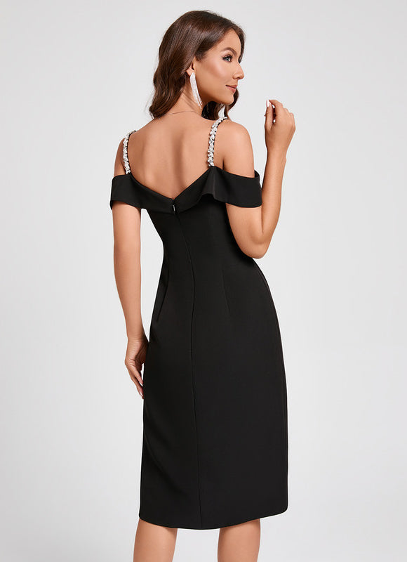 Robe Cocktail Chic À Volants - gallery 3