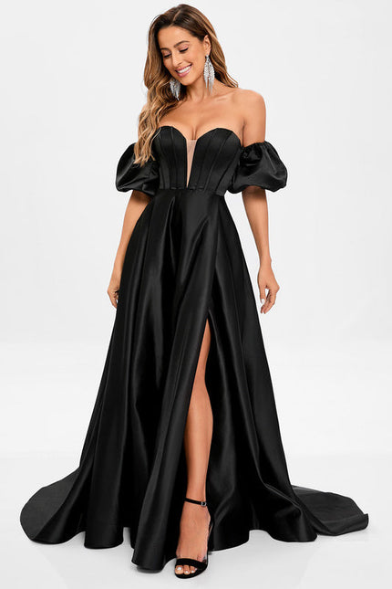 Robe Noire Décolleté Transparent
