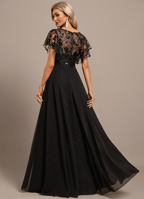 Robe Noire Luxe À Paillettes - gallery 6