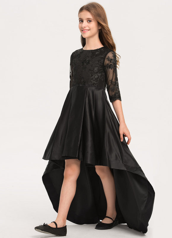 Robe Demoiselle D'Honneur Satinée Élégante - gallery 3
