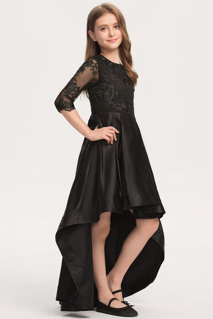 Robe Demoiselle D'Honneur Satinée Élégante - gallery 2