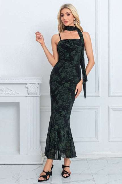 Robe Sirene Dentelle Noire