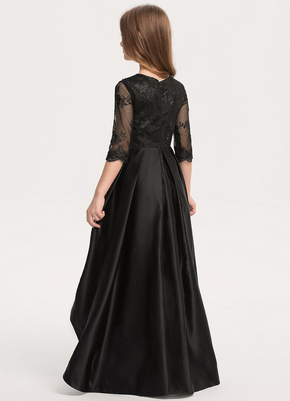 Robe Demoiselle D'Honneur Satinée Élégante - gallery 1