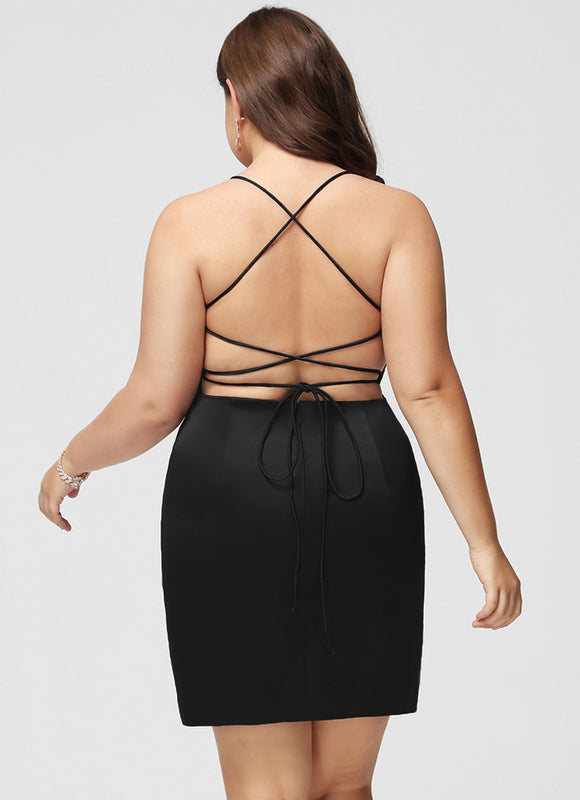 Robe Satinée Chic À Bretelles - gallery 7