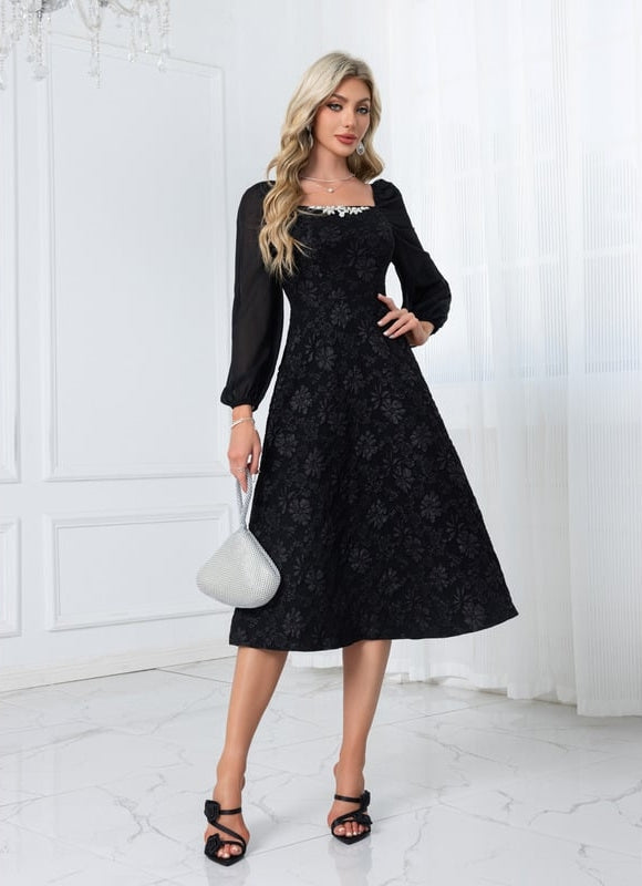 Robe Noire Chemise