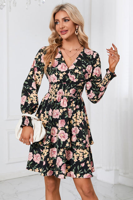 Robe À Fleurs Chic Col V - gallery 6