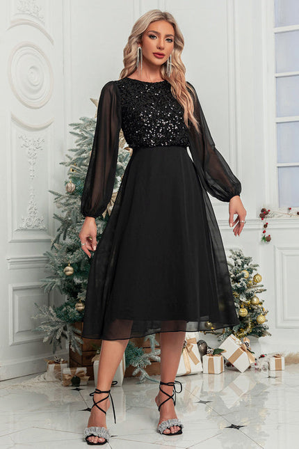 Robe Chic À Manches Transparentes