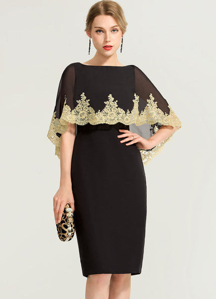 Robe Noire Croisée
