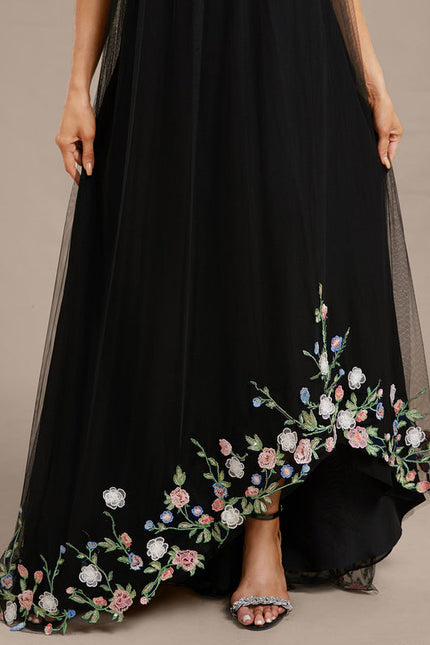 Robe Longue Noire Asymetrique - gallery 6
