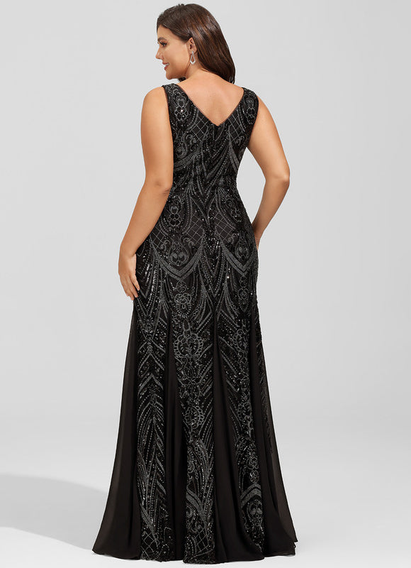 Robe Sirène Glamour À Sequins - gallery 9
