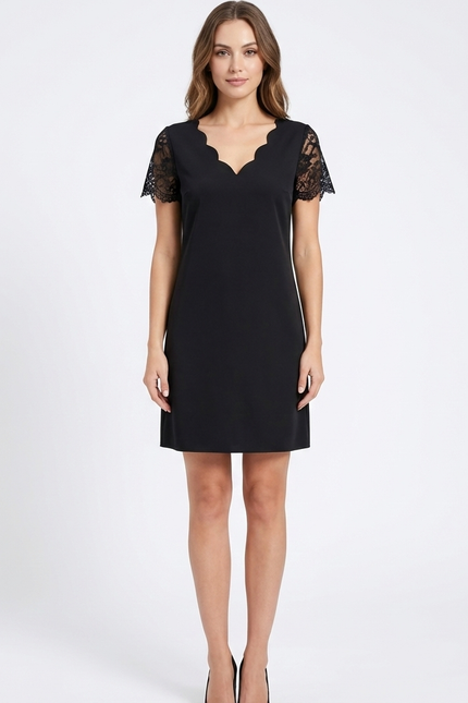 Robe Chic Dentelle Et Volants