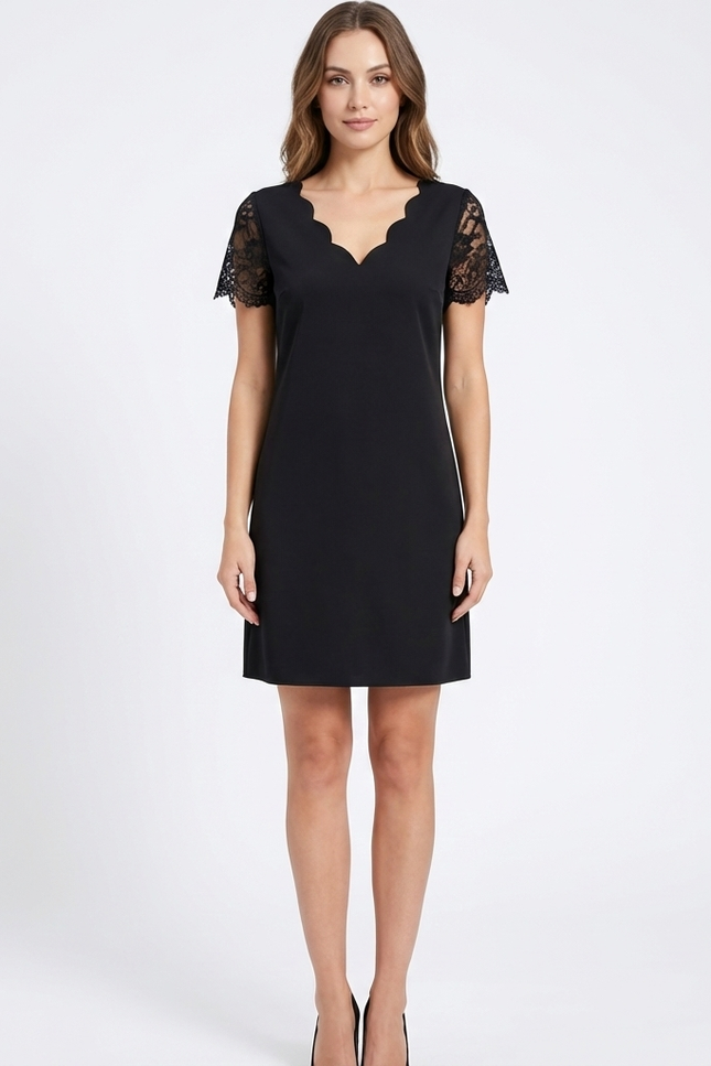 Robe Chic Dentelle Et Volants