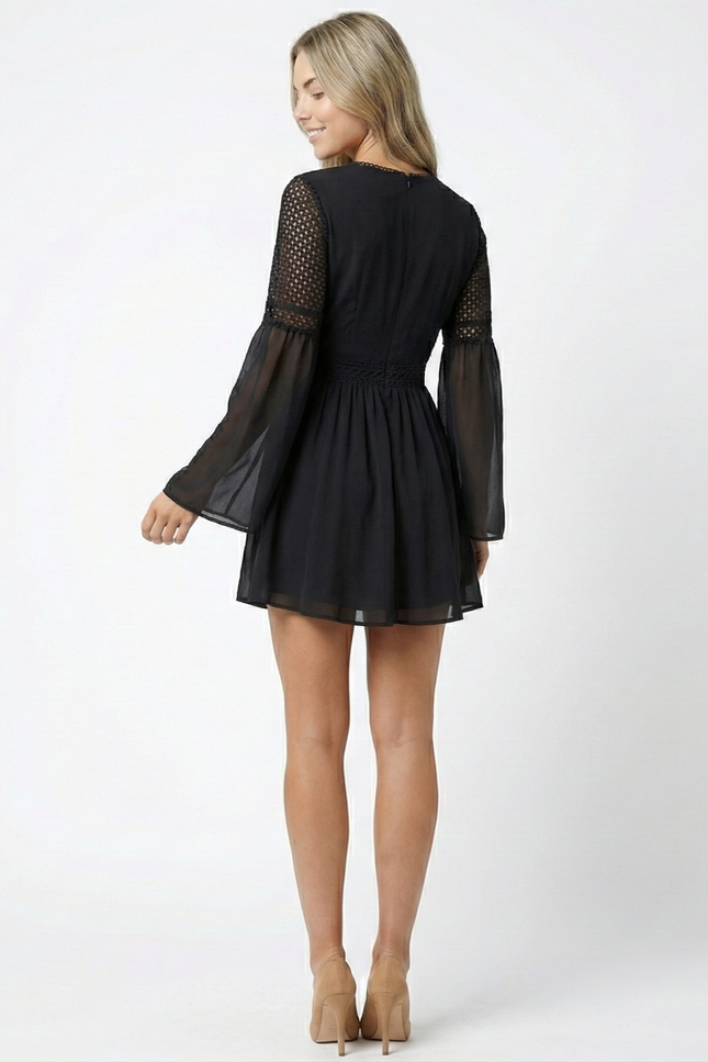 Robe Chic En Mousseline Brodée