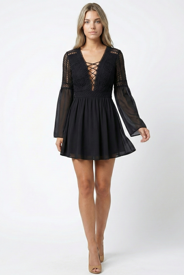 Robe Chic En Mousseline Brodée