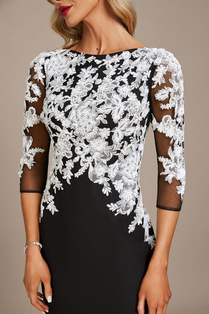 Robe Élégante À Manches Transparentes - gallery 5