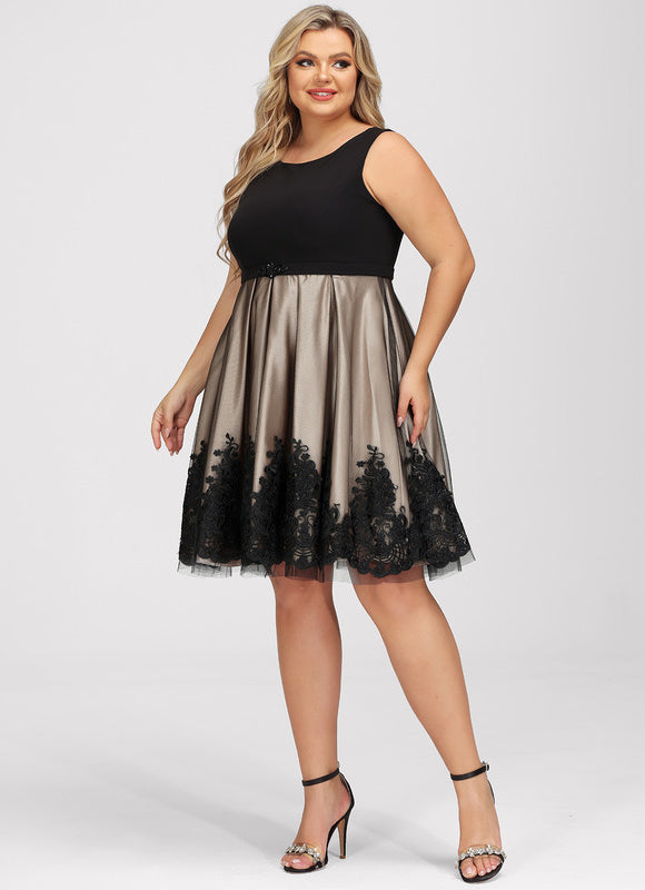 Robe Cocktail Élégante À Broderies-317 - gallery 9