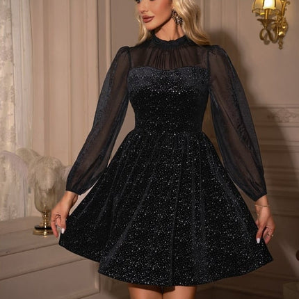 Robe Noire En Velours