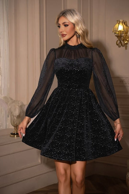 Robe Noire En Velours